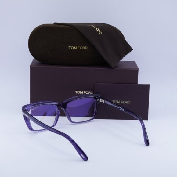 Tom Ford FT5894-B 081 Square Eyeglasses 56mm - Violet - Picture 10 of 10